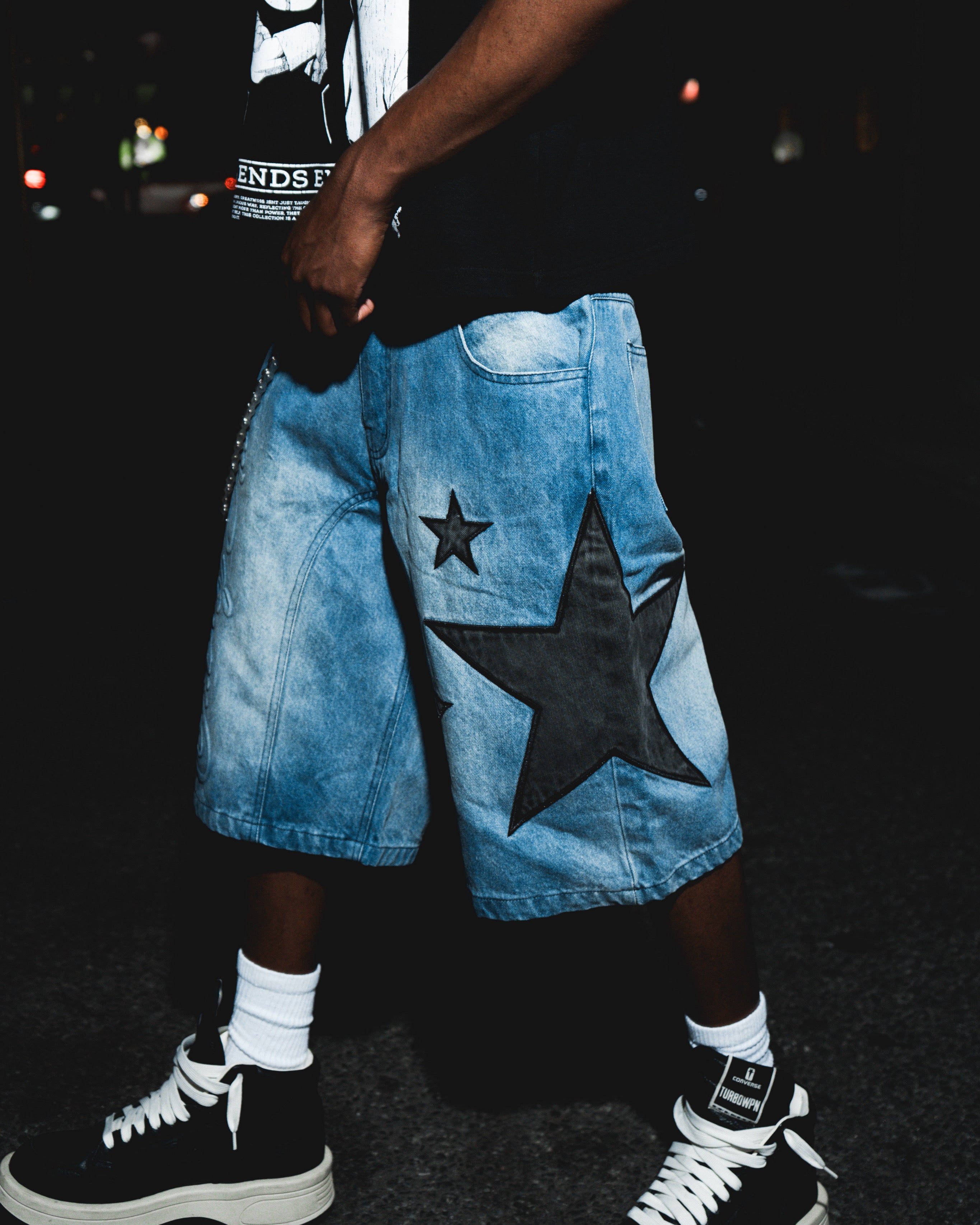 TOO LATE DENIM SHORTS