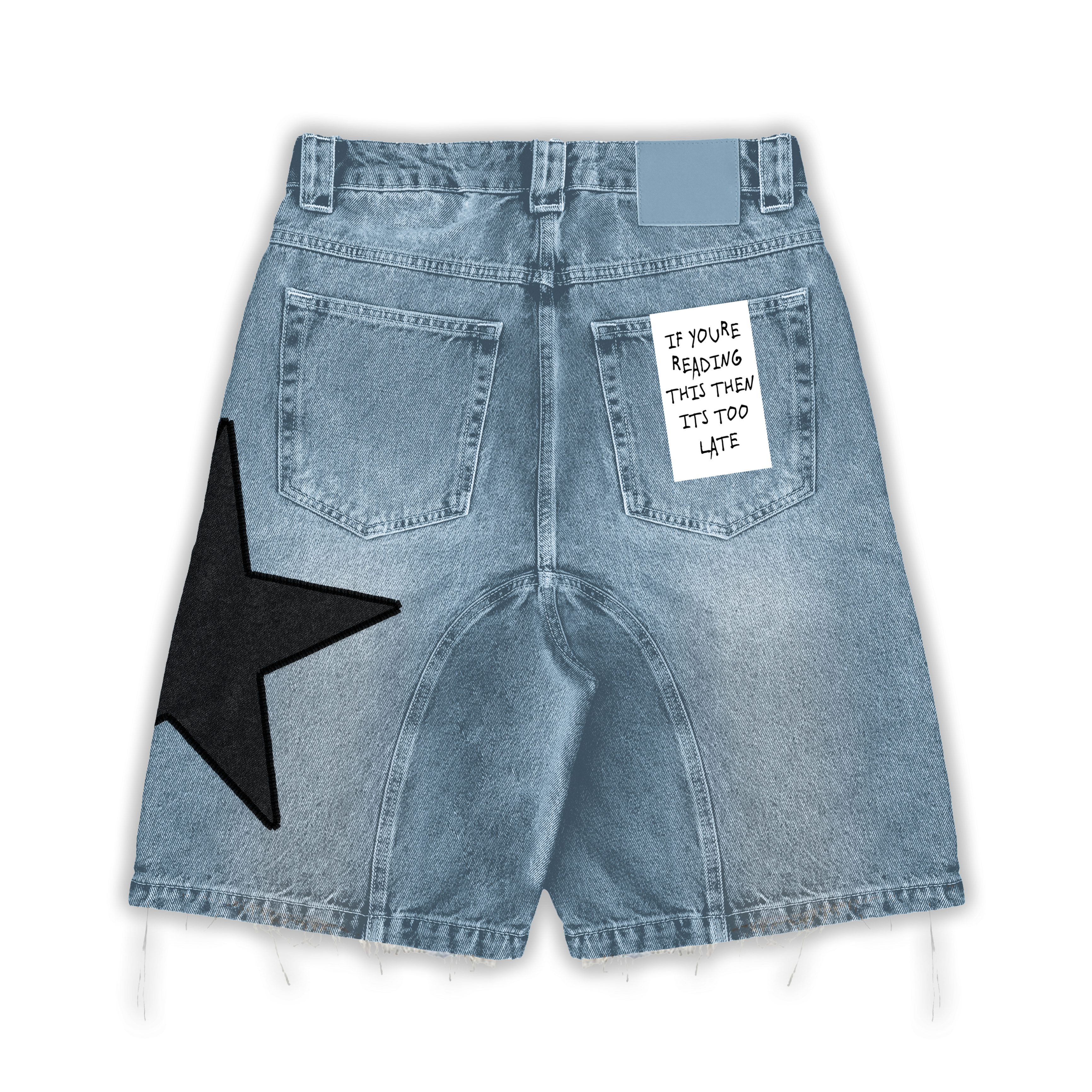 TOO LATE DENIM SHORTS