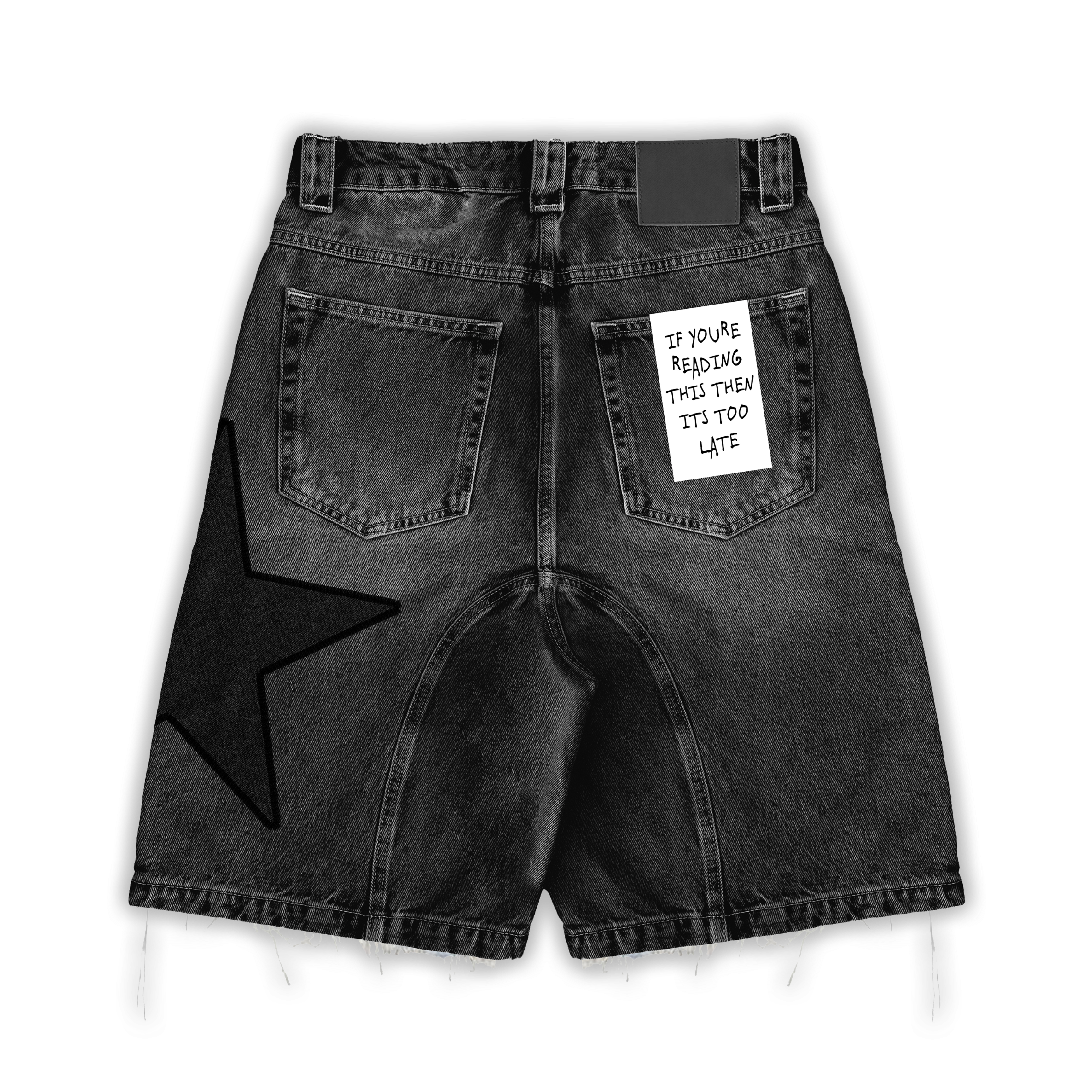 TOO LATE DENIM SHORTS
